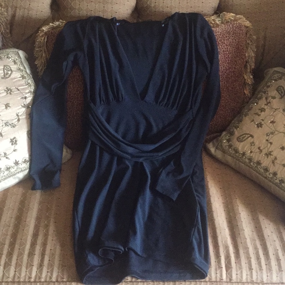 Black mini dress
